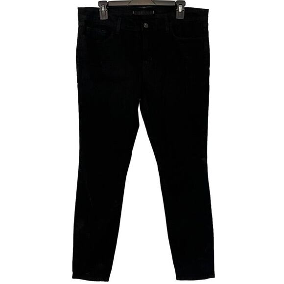 J Brand Womens OP Jett Skinny Black Zip Fly Mid Rise Stretch Jeans sz 32 x 29 - Picture 1 of 16